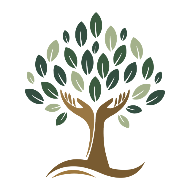 Philantree logo: two hands reaching upward to form the trunk of a leafy tree